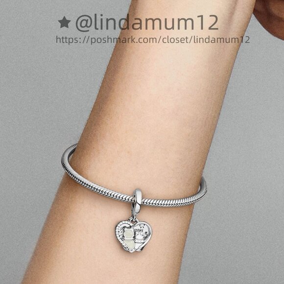 Pandora Cats & Hearts Dangle Charm - Picture 5 of 6